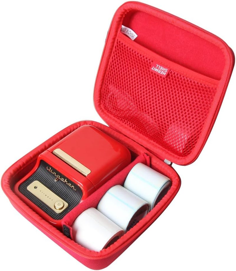 Hermitshell Hard Travel Case for NIIMBOT B21 Inkless Label Maker (Red) - Image 1